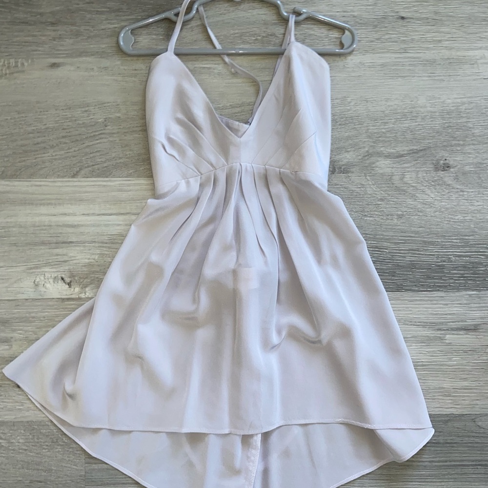 Aritzia Wilfred Lilac Tie back blouse top